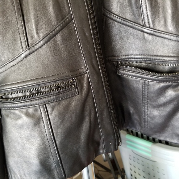Kenneth Cole Reaction Leather Jacket - Picture 2 of 4